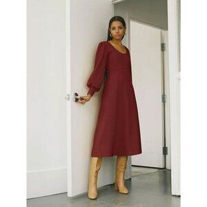 Eliza Faulkner Pandora Dress Burgundy Size XL